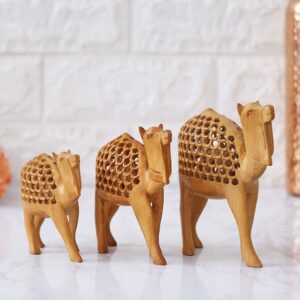 Wooden Camel for Home Decor